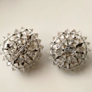 Glass Beaded clip on earrings